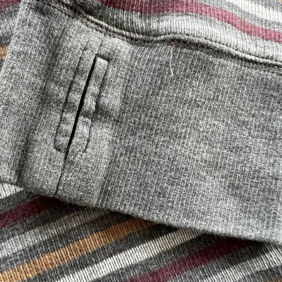 Prana long sleeve stripe Thermal top, men's size XL - Picture 4 of 9